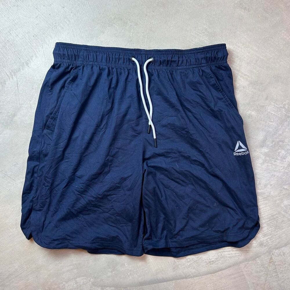 Reebok Men's Navy and Blue Shorts